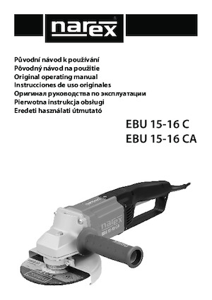 एंगल ग्राइंडर Narex EBU 15-16 C