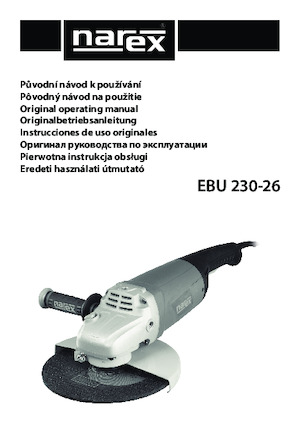 एंगल ग्राइंडर Narex EBU 230-26