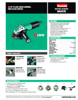 एंगल ग्राइंडर Makita GA4570