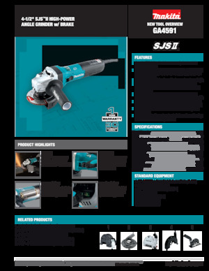 एंगल ग्राइंडर Makita GA4591