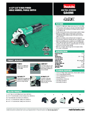एंगल ग्राइंडर Makita GA4595