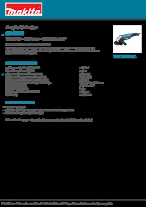 एंगल ग्राइंडर Makita GA5010