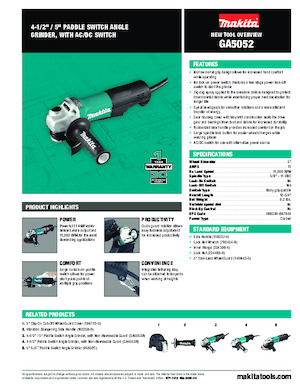 एंगल ग्राइंडर Makita GA5052 