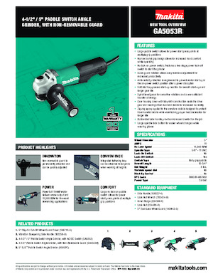 एंगल ग्राइंडर Makita GA5053R 