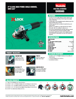एंगल ग्राइंडर Makita GA5080