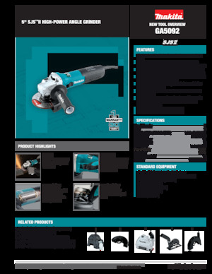 एंगल ग्राइंडर Makita GA5092