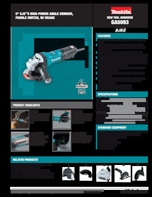एंगल ग्राइंडर Makita GA5093
