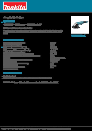 एंगल ग्राइंडर Makita GA6010