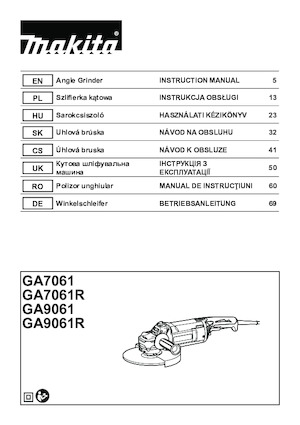 एंगल ग्राइंडर Makita GA9061