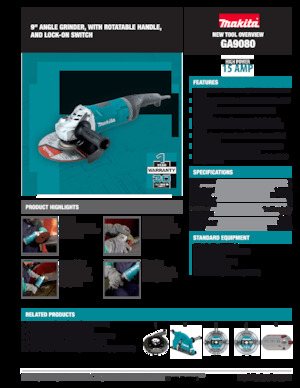एंगल ग्राइंडर Makita GA9080
