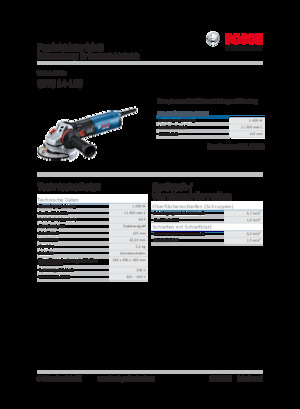 एंगल ग्राइंडर Bosch GWS 14-125
