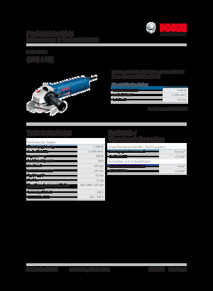 एंगल ग्राइंडर Bosch GWS 1400