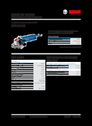 एंगल ग्राइंडर Bosch GWX 10-125