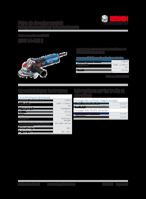एंगल ग्राइंडर Bosch GWX 14-125 S