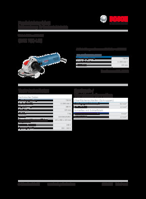 एंगल ग्राइंडर Bosch GWX 750-125