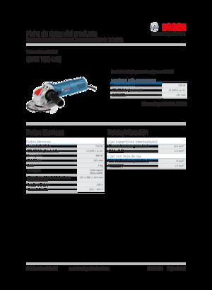 एंगल ग्राइंडर Bosch GWX 750-125