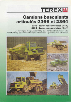 आर्टिकुलेटेड डंप ट्रक Terex 2364