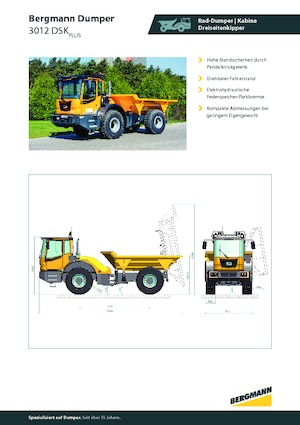 आर्टिकुलेटेड डंप ट्रक Bergmann 3012DSK Plus