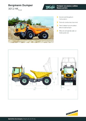 आर्टिकुलेटेड डंप ट्रक Bergmann 3012HK Plus