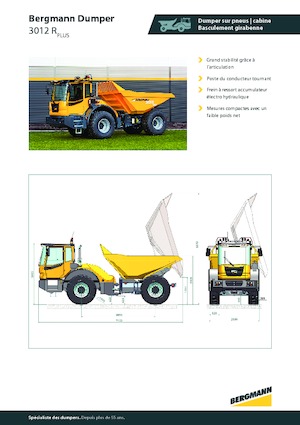 आर्टिकुलेटेड डंप ट्रक Bergmann 3012R Plus