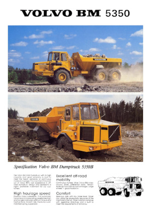 आर्टिकुलेटेड डंप ट्रक Volvo 5350