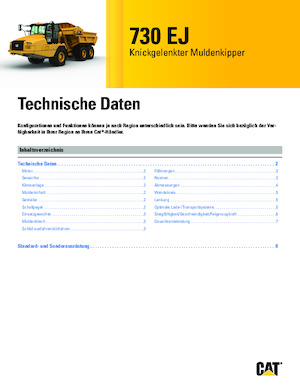 आर्टिकुलेटेड डंप ट्रक Caterpillar 730 EJ
