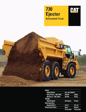 आर्टिकुलेटेड डंप ट्रक Caterpillar 730 EJ