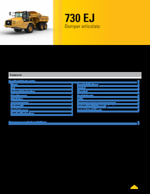 आर्टिकुलेटेड डंप ट्रक Caterpillar 730 EJ