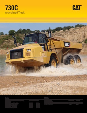 आर्टिकुलेटेड डंप ट्रक Caterpillar 730C