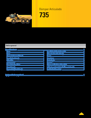 आर्टिकुलेटेड डंप ट्रक Caterpillar 735-04A