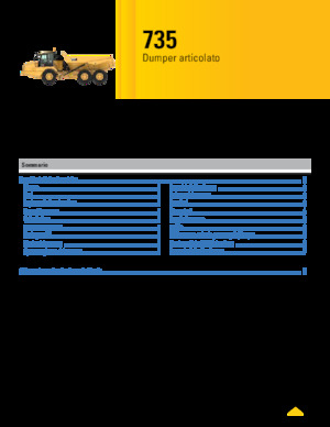 आर्टिकुलेटेड डंप ट्रक Caterpillar 735-04A
