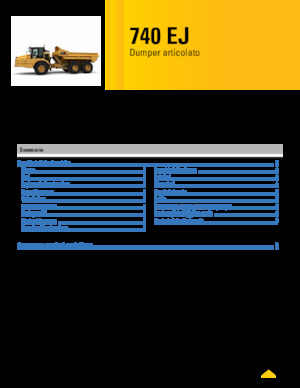 आर्टिकुलेटेड डंप ट्रक Caterpillar 740 EJ