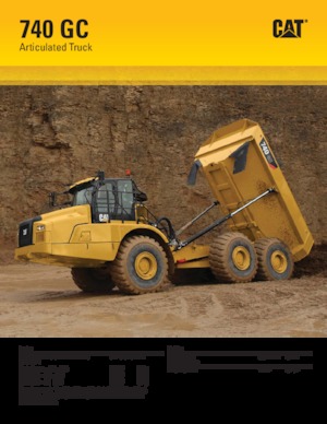 आर्टिकुलेटेड डंप ट्रक Caterpillar 740 GC