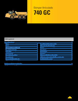 आर्टिकुलेटेड डंप ट्रक Caterpillar 740 GC