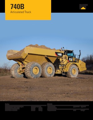 आर्टिकुलेटेड डंप ट्रक Caterpillar 740B