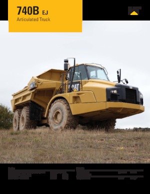 आर्टिकुलेटेड डंप ट्रक Caterpillar 740B-EJ