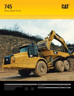 आर्टिकुलेटेड डंप ट्रक Caterpillar 745