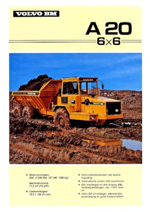 आर्टिकुलेटेड डंप ट्रक Volvo A 20 6x6