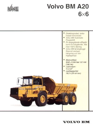 आर्टिकुलेटेड डंप ट्रक Volvo A 20 6x6