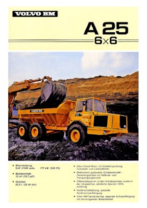 आर्टिकुलेटेड डंप ट्रक Volvo A 25 6x6