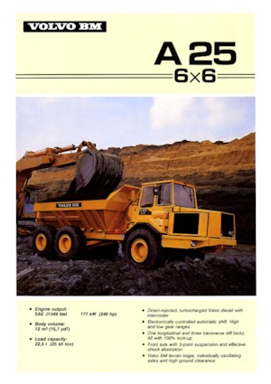 आर्टिकुलेटेड डंप ट्रक Volvo A 25 6x6