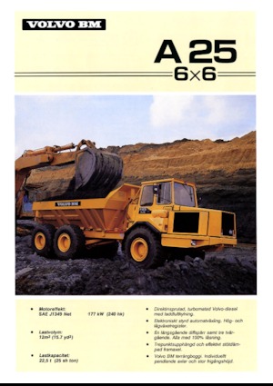 आर्टिकुलेटेड डंप ट्रक Volvo A 25 6x6