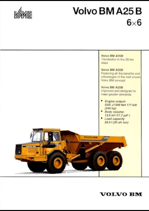 आर्टिकुलेटेड डंप ट्रक Volvo A 25 B 6x6
