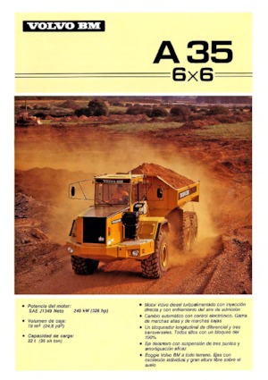 आर्टिकुलेटेड डंप ट्रक Volvo A 35 6x6
