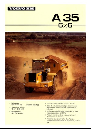 आर्टिकुलेटेड डंप ट्रक Volvo A 35 6x6