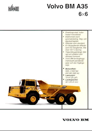 आर्टिकुलेटेड डंप ट्रक Volvo A 35 6x6