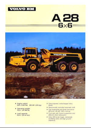 आर्टिकुलेटेड डंप ट्रक Volvo A28 (6x6)