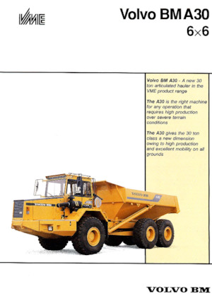 आर्टिकुलेटेड डंप ट्रक Volvo A30