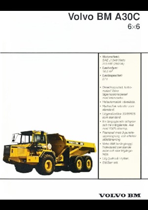 आर्टिकुलेटेड डंप ट्रक Volvo A30C 6x6