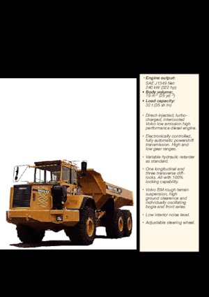आर्टिकुलेटेड डंप ट्रक Volvo A35C 6x6